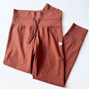 Vuori Brown and Red High-Waisted Leggings